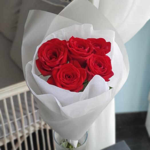 Red rose 5 pieces