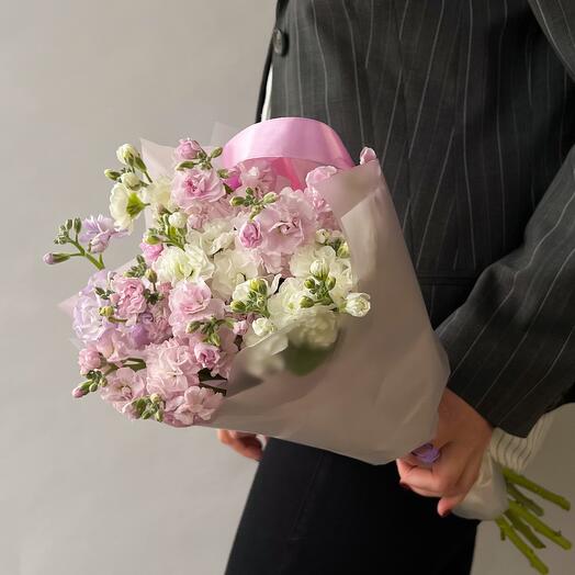 Bouquet of 5 rainbow fragrant mattioles