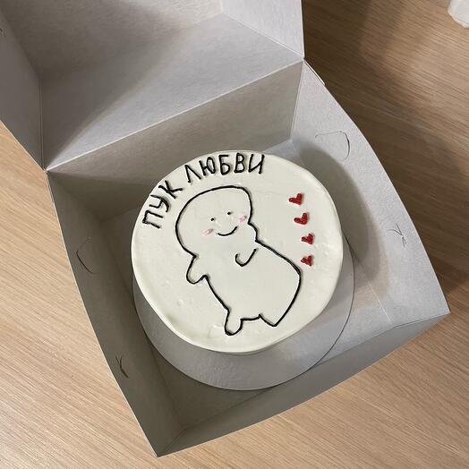 Bento cake "Red velvet with berry filling"