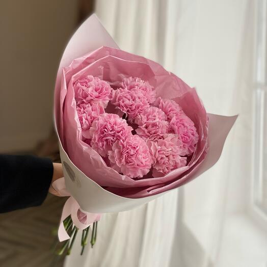 Букет розовые гвоздики