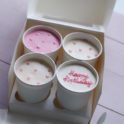 Торты в стакане Cake to go 4шт
