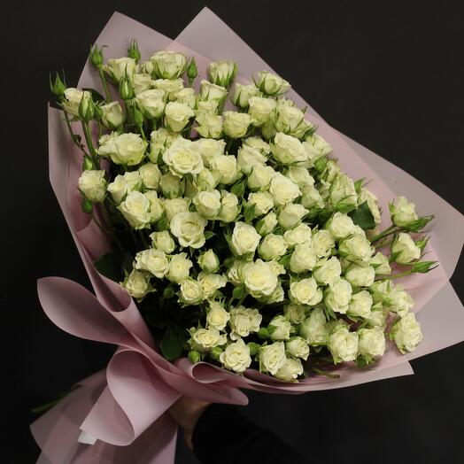 Rosas de arbusto blanco