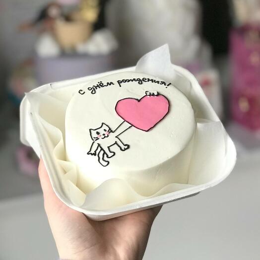 Бенто-торт с котиком