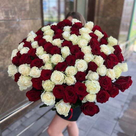 Ramo de 101 rosas Ecuador 65-70cm 7093