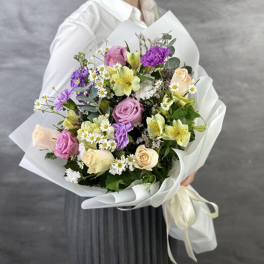 Букет с розами Аделаида