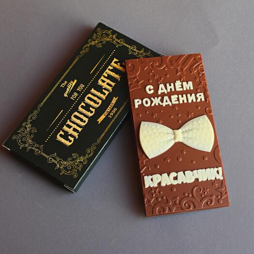 Шоколадная плитка из молочного и белого бельгийского шоколада