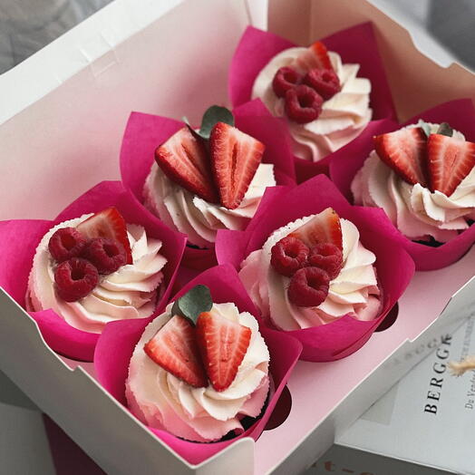 Капкейки, набор из 6 штук 🧁