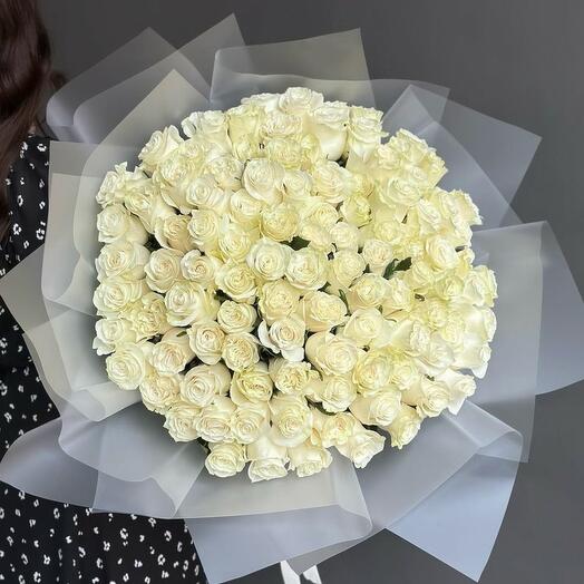 101 white roses