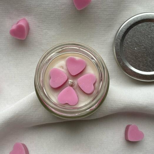 Свеча с ароматом карамельного крема в баночке 100мл