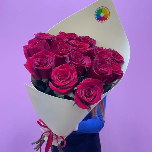 Bouquet of 15 red roses