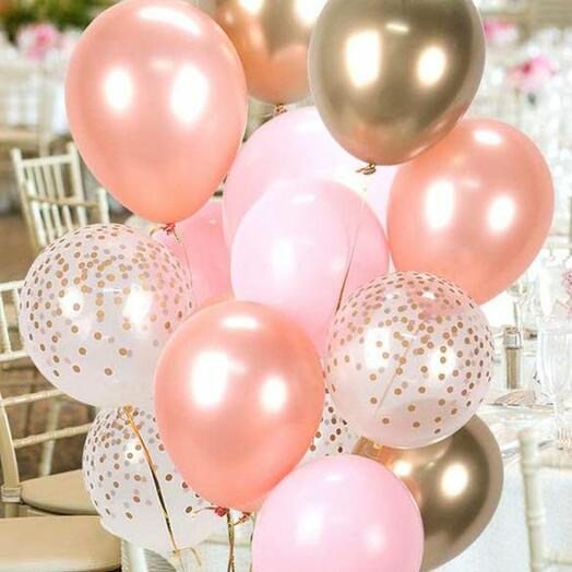 Rose Gold Balloon Set