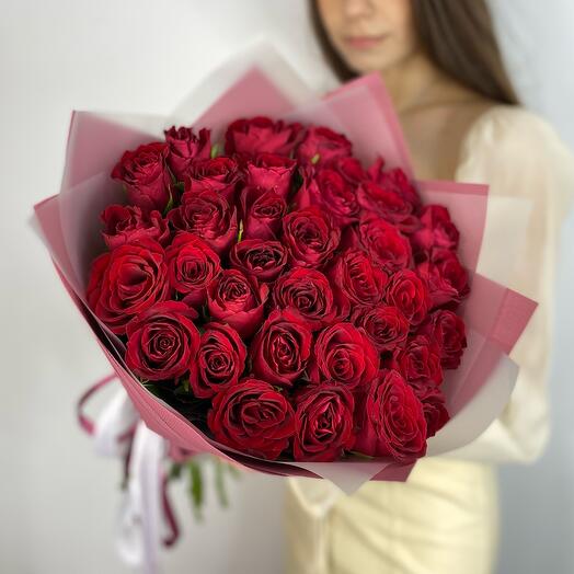 35 rosas rojas estrella