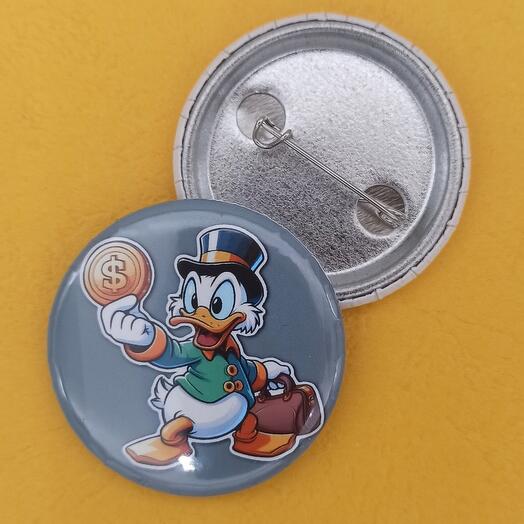Значок Макдак для любителей мультфильмов с Donald Duck