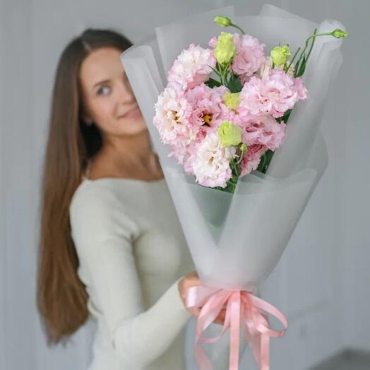 Эустома розовая 5 шт