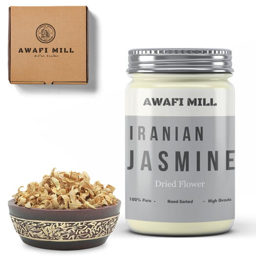AWAFI MILL Jasmine Flower Tea | Irani Jasmine - Bottle of 100 Gram