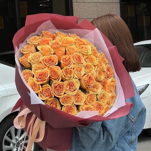 51 Голлансдкая Роза 50 см в оформлении