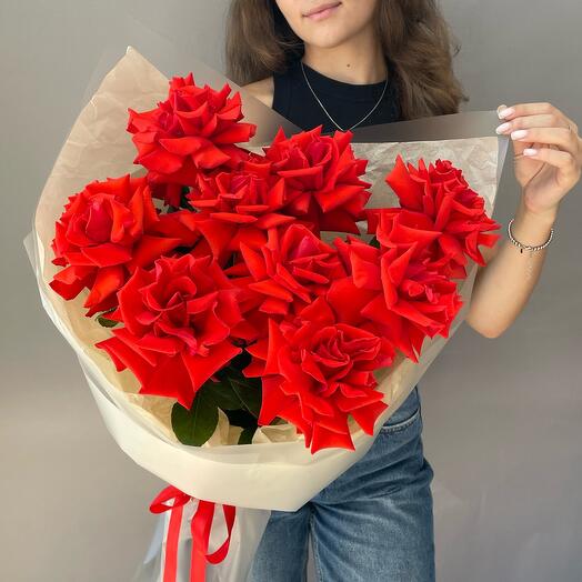 Rosas caladas 9 piezas