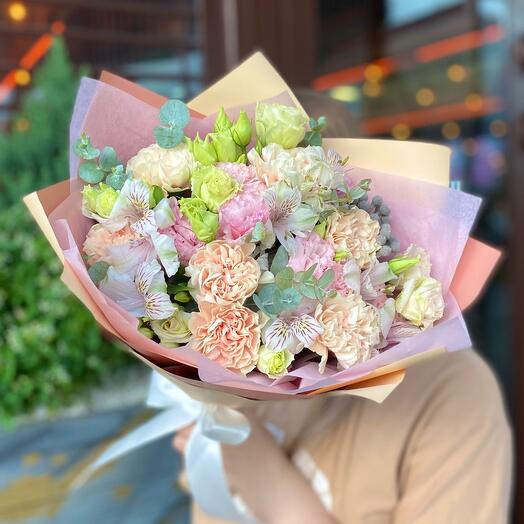 Букет весна с диантусами 🔺 Small