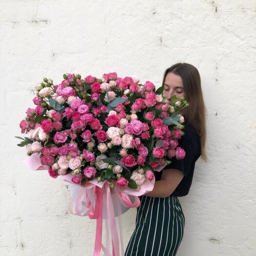 60 кустовая Роза 😍в коробке