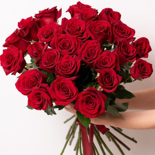 25 Алых роз ( Эквадор ) 🌹