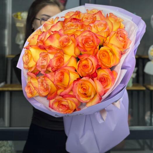 Монобукет из 25 роз