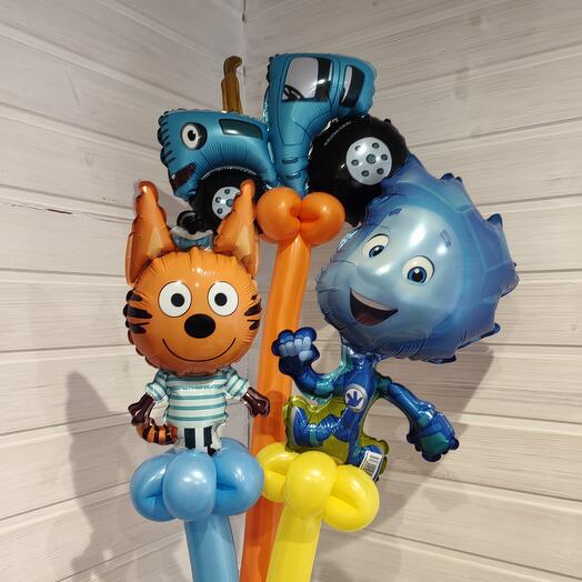 Шар - игрушка мини фигурки