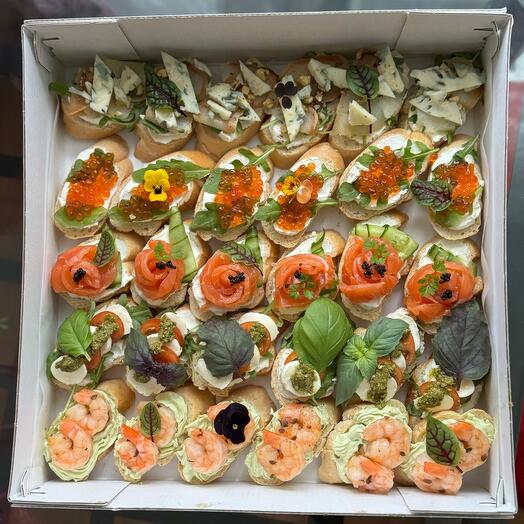 Мини Брускетты fish