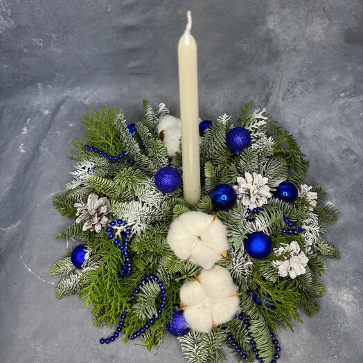 Настольная композиция со свечой