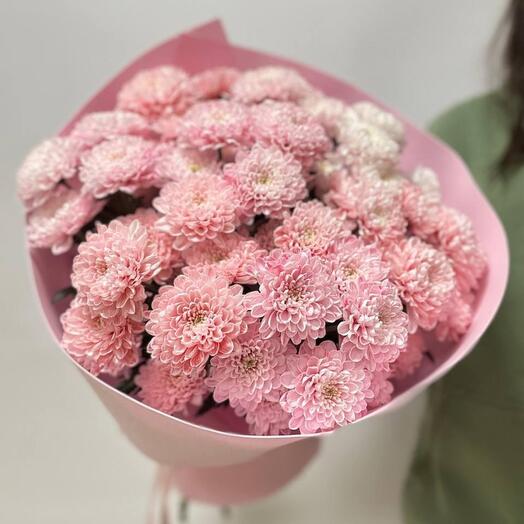 🌸Букет "Розовые сны"/ розовая кустовая хризантема/Цветы Уфа/Любимой/Доставка Уфа