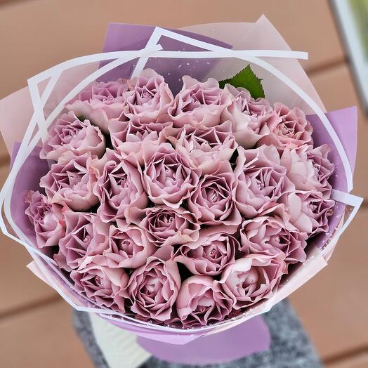 21 нежно сиреневая роза