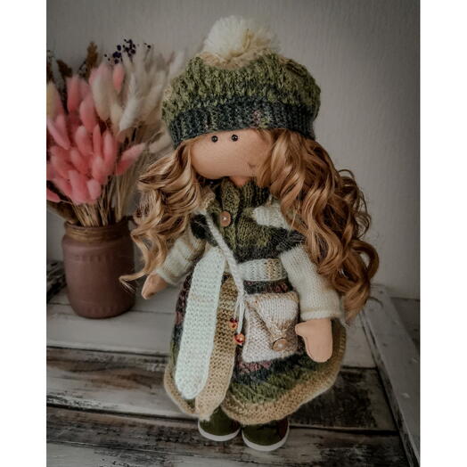 Textile interior or play doll