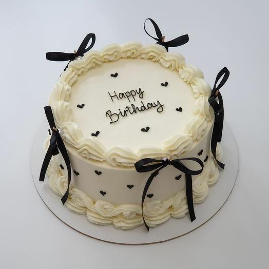 Торт Ламбет белый 1,3 кг (можно изменить цвет и надпись)