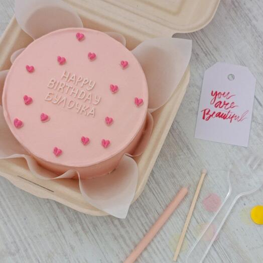 Бенто-торт "happy birthday, булочка"