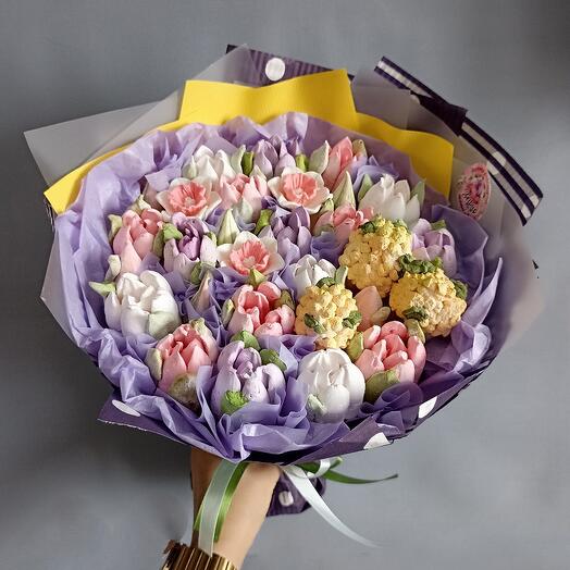Bouquet of marshmallow flowers"My spring"