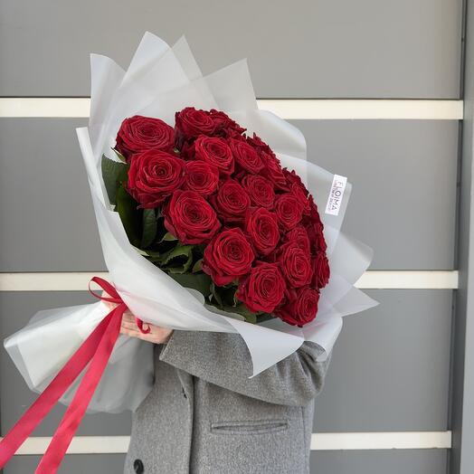 Красные розы | 25 шт