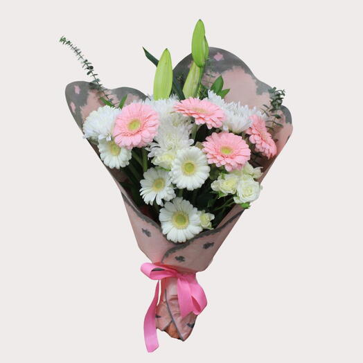 Pastel Gerbera Bouquet