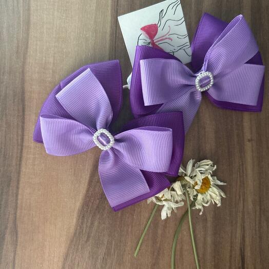 Сиреневые банты 💜 идеально для орлят России 🎀