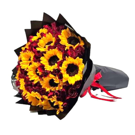 Roses N Sunflower Bouquet