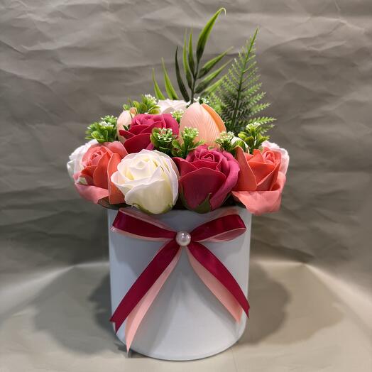 Мыльная композиция с бантиком