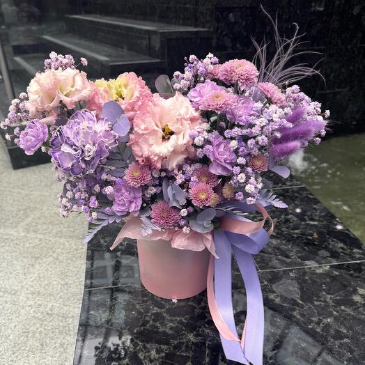 Нежная композиция в коробке