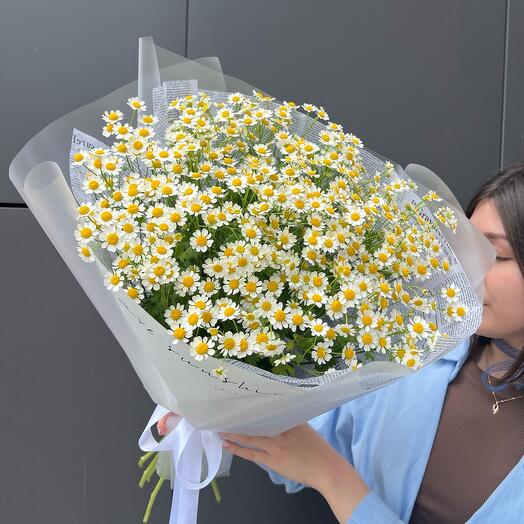 Букет из Pinterest с маткрикарией 🌼