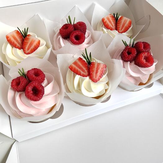 Капкейки ванильные