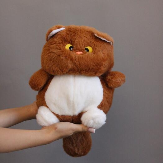 Мягкая игрушка Пухлый рыжий котик