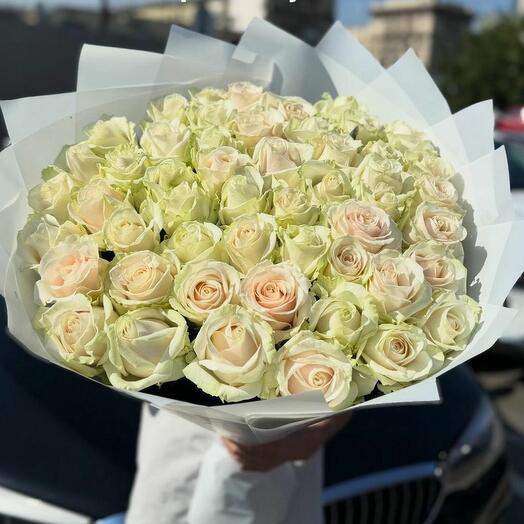 Крупные розы 27 шт