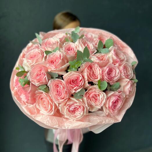 Букет ароматных  пионовидных роз «Совершенство»