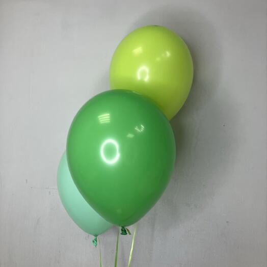 Зеленый набор из 3 шаров