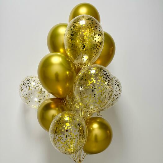Bolas de oro con lentejuelas mi Oro