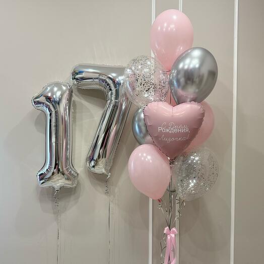 Воздушные шары с цифрами на день рождения