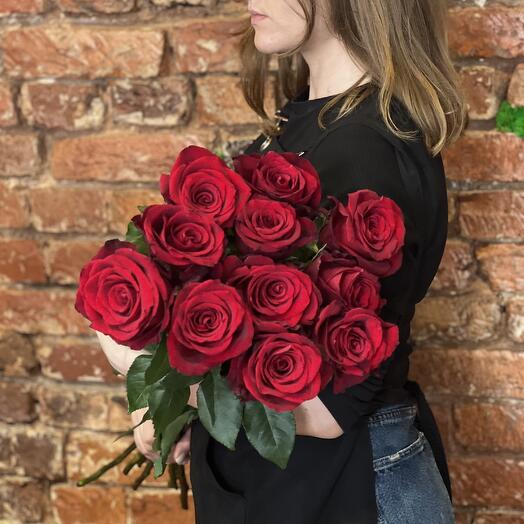 Букет из 11 красных роз эквадор n.r.130