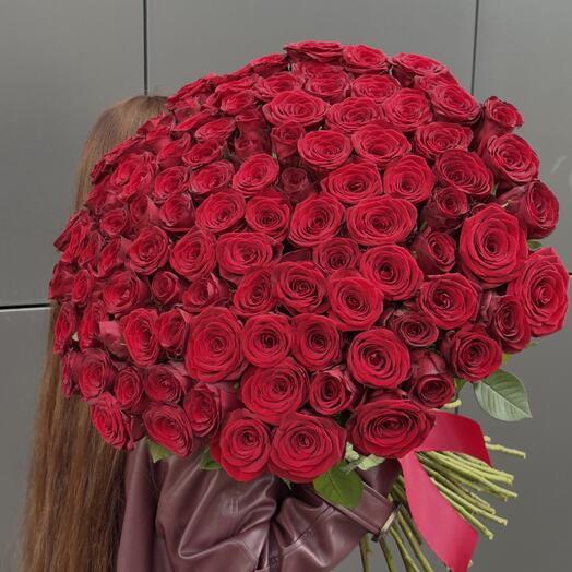 Букет 101 роза красная